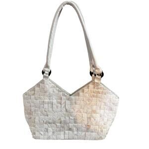 MOD BY DESIGN Mother of Pearl Tiled Purse